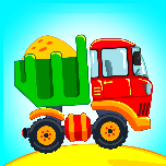 Building game. Сars: excavator